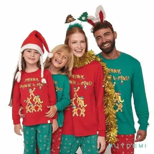 Pigiama bambino girocollo interlock Natale Muydemi 577675
