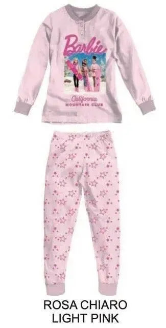 Pigiama caldo cotone Barbie interlock bambina baby DY50C6250
