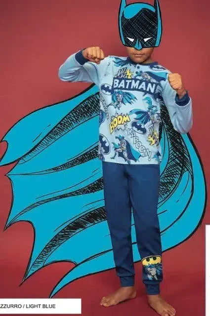 Pigiama caldo cotone Batman DC interlock bambino baby DC40G7402