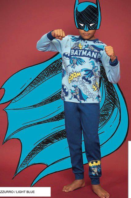 Pigiama caldo cotone Batman DC interlock bambino baby DC40G7402