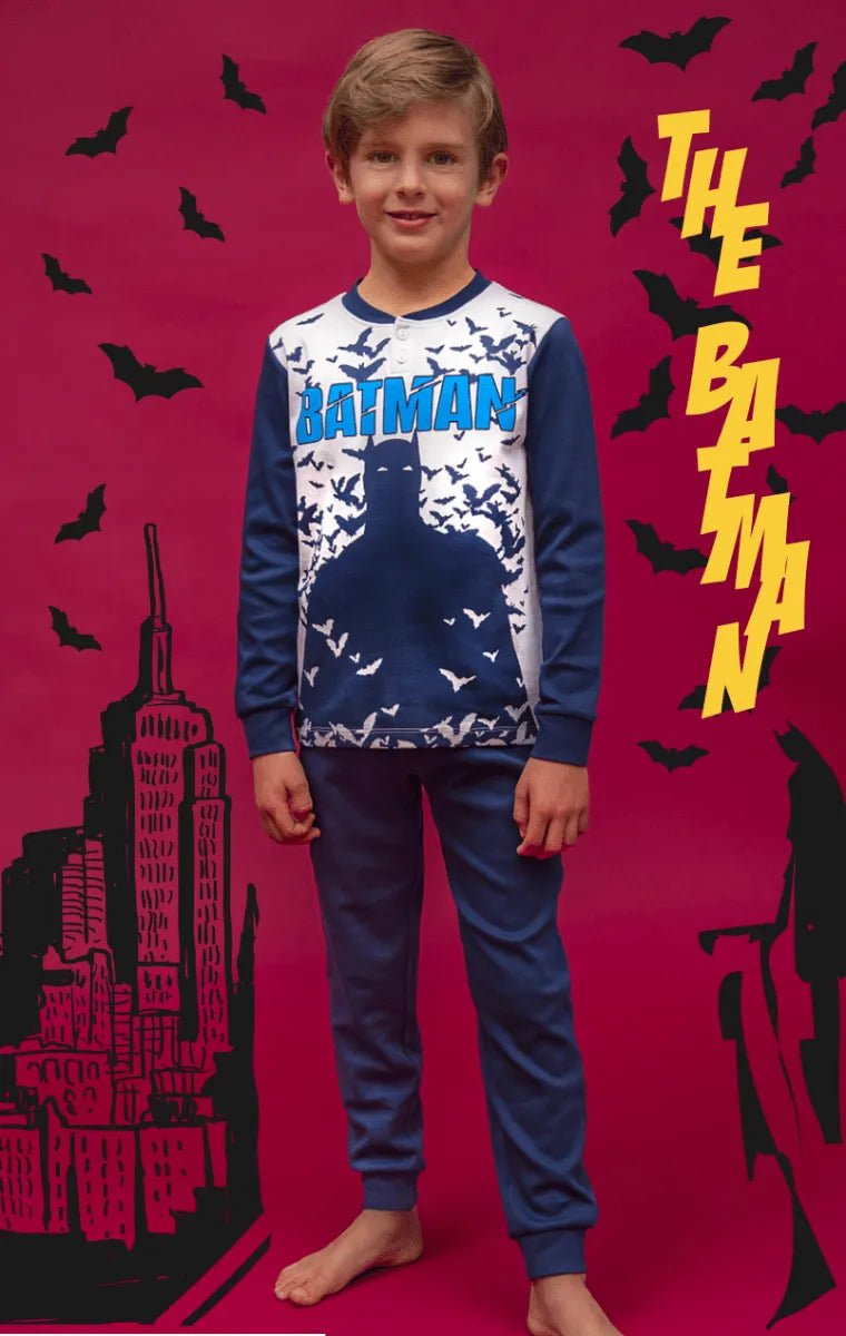 Pigiama caldo cotone Batman DC interlock bambino baby DC40Z1686