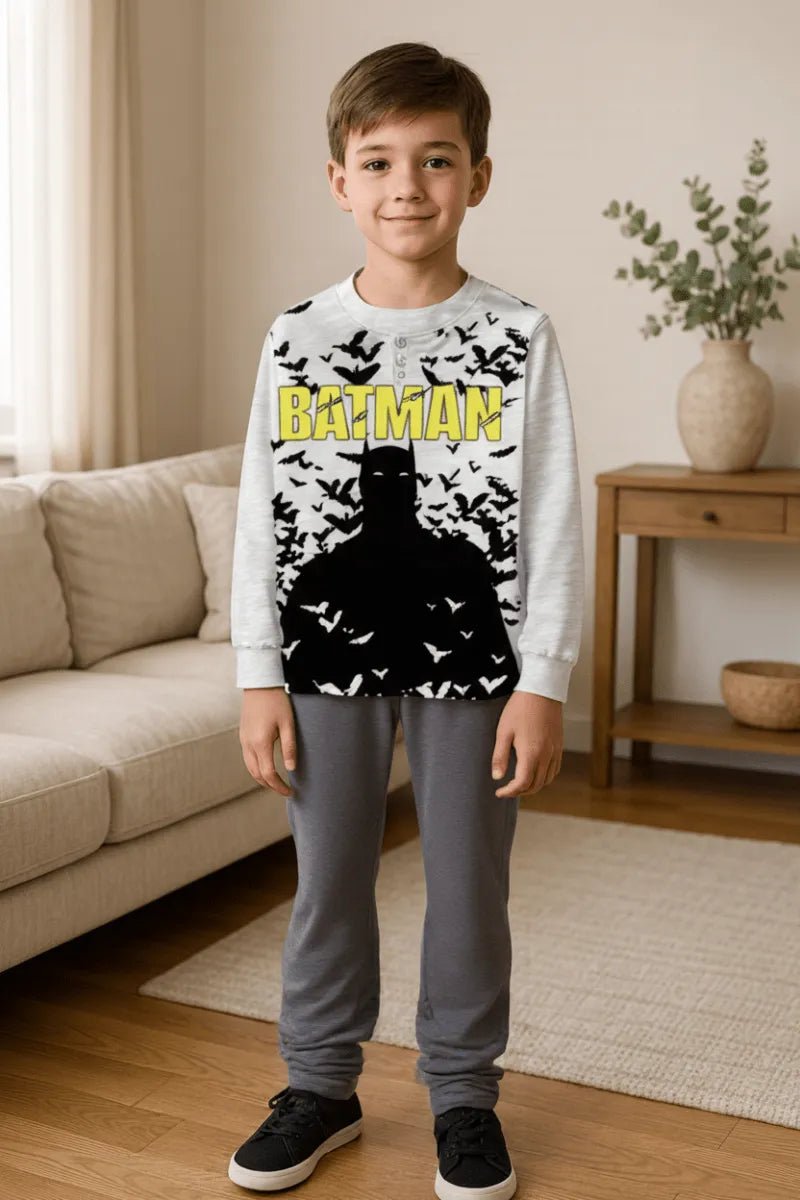 Pigiama caldo cotone Batman DC interlock bambino baby DC40Z1686