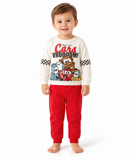 Pigiama caldo cotone Cars interlock neonato bambino DY32P0311