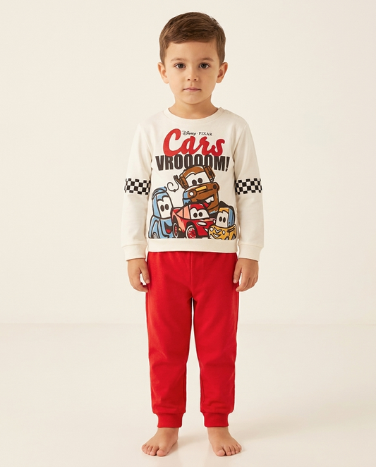 Pigiama caldo cotone Cars interlock neonato bambino DY32P0311