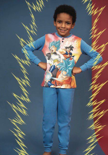 Pigiama caldo cotone Dragon Ball interlock bambino baby DB40G7400