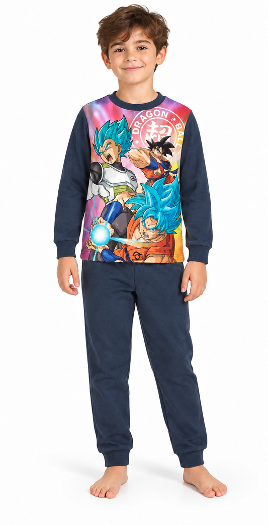 Pigiama caldo cotone Dragon Ball interlock bambino baby DB40G7400