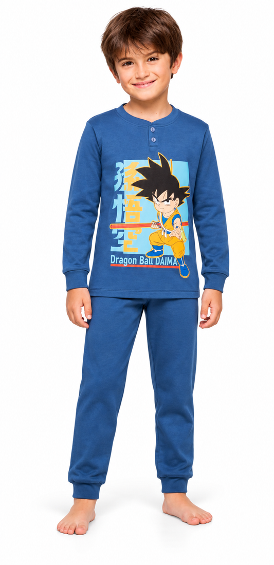 Pigiama caldo cotone Dragon Ball interlock bambino baby DB40Z0396