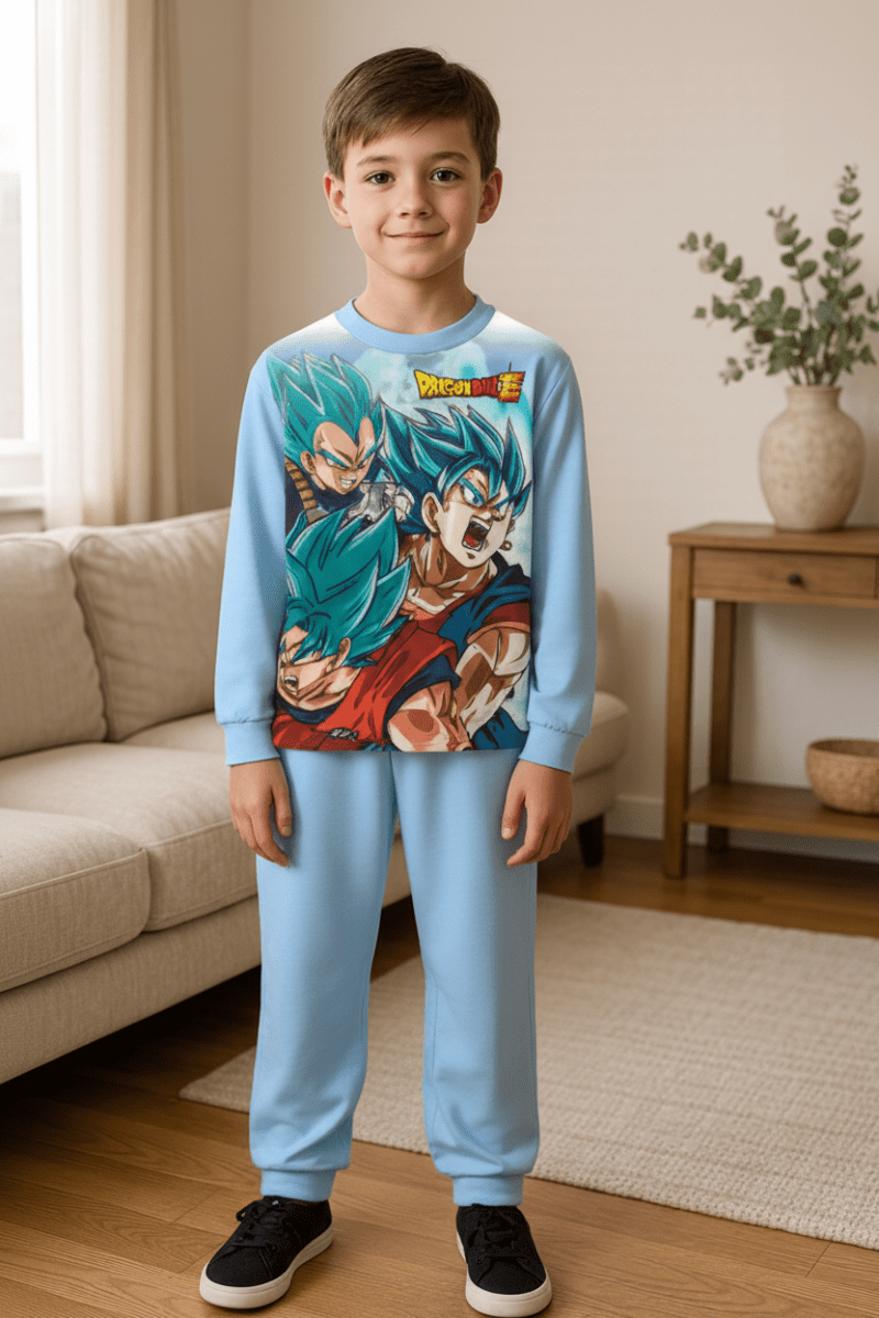 Pigiama caldo cotone Dragon Ball interlock bambino baby DB40Z1692