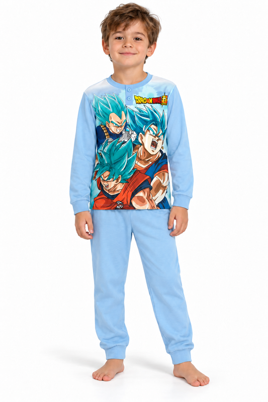 Pigiama caldo cotone Dragon Ball interlock bambino baby DB40Z1692