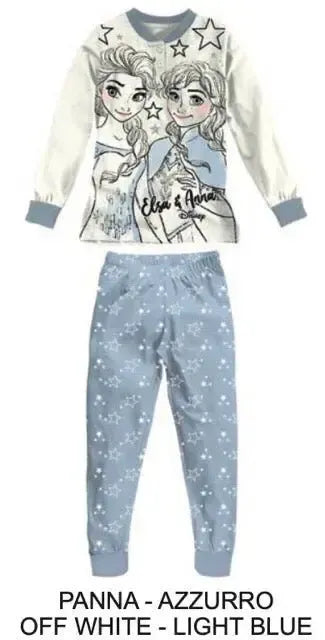 Pigiama caldo cotone Frozen Disney interlock bambina baby DY50A1380