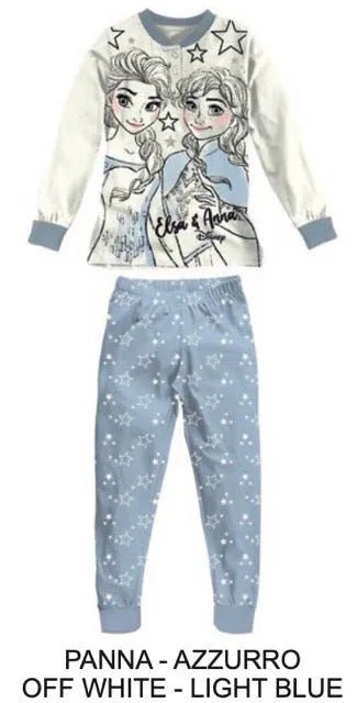 Pigiama caldo cotone Frozen Disney interlock bambina baby DY50A1380