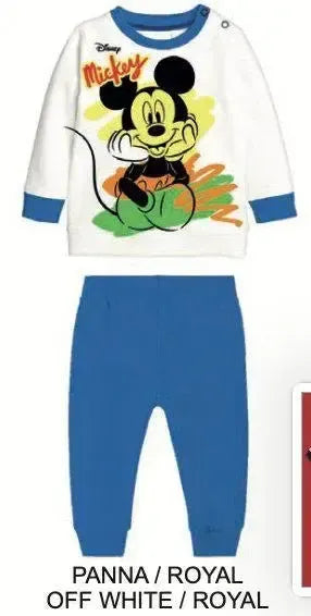Pigiama caldo cotone Mickey Disney interlock neonato bambino DY32A6389