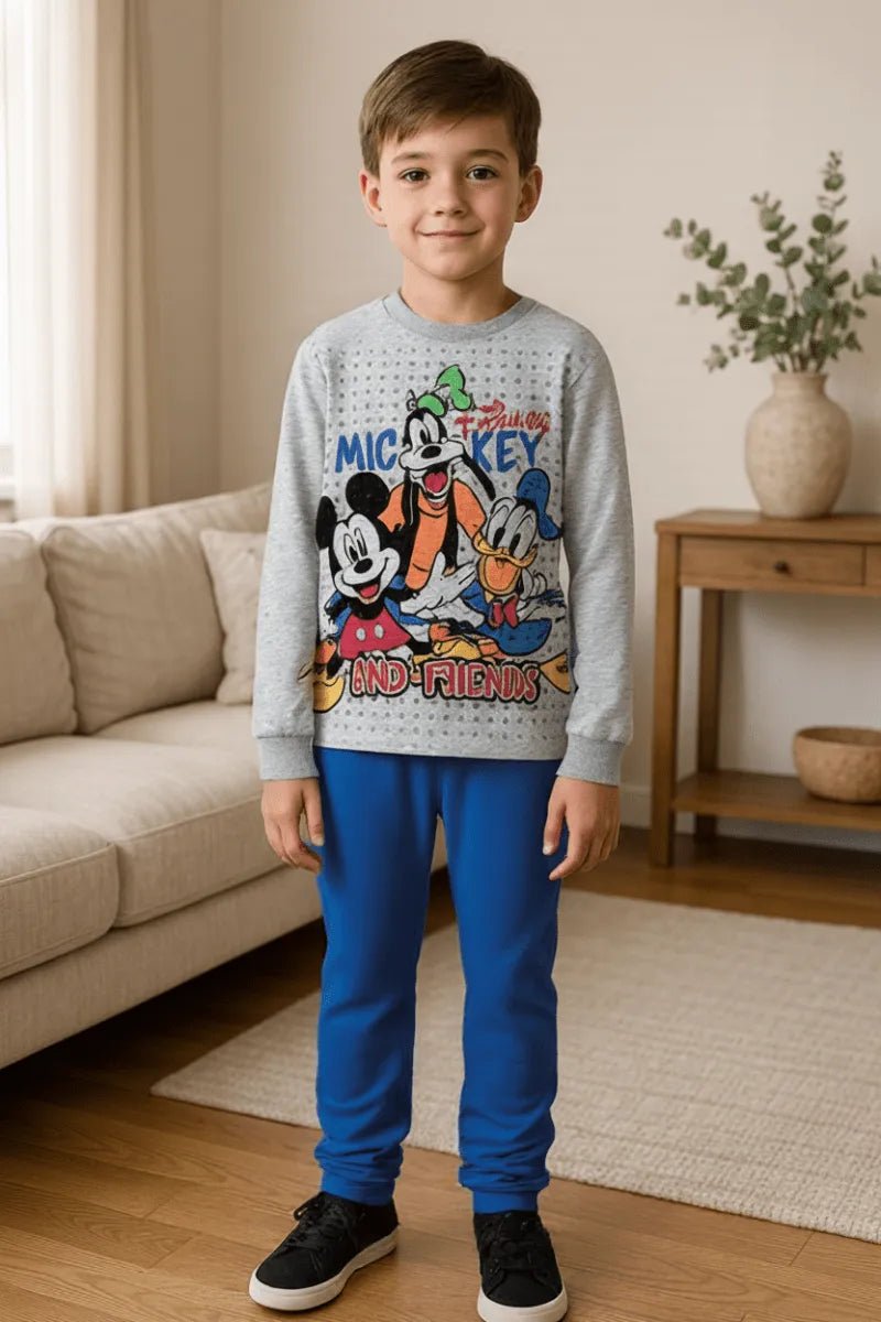 Pigiama caldo cotone Mickey Mouse Disney interlock bambino baby DY40G7410