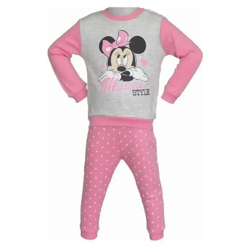 Pigiama caldo cotone Minnie Disney bambina neonata baby 46616