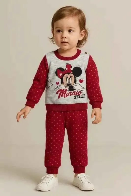 Pigiama caldo cotone Minnie Disney bambina neonata baby 46616