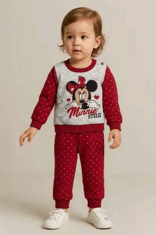 Pigiama caldo cotone Minnie Disney bambina neonata baby 46616