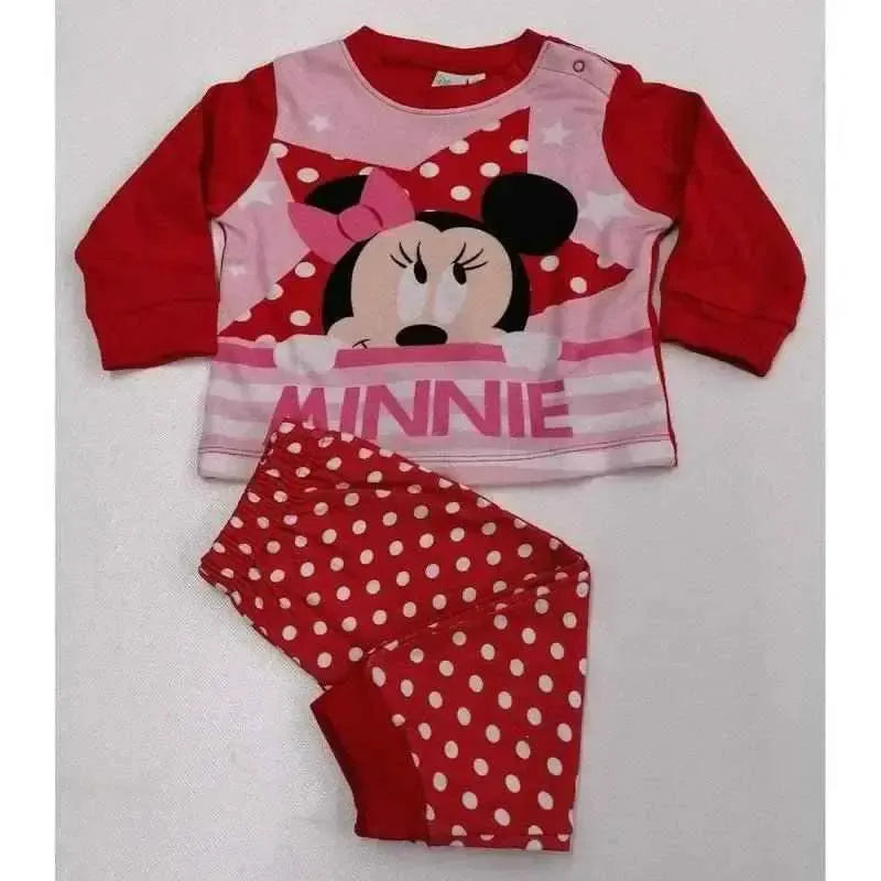 Pigiama caldo cotone Minnie Disney bambina neonata baby RH0371