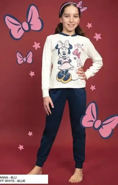 Pigiama caldo cotone Minnie Disney interlock bambina baby DY50A1568