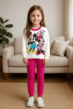 Pigiama caldo cotone Minnie Disney interlock neonata baby DY32A1433