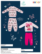 Pigiama caldo cotone Minnie Disney interlock neonata baby DY32K2045