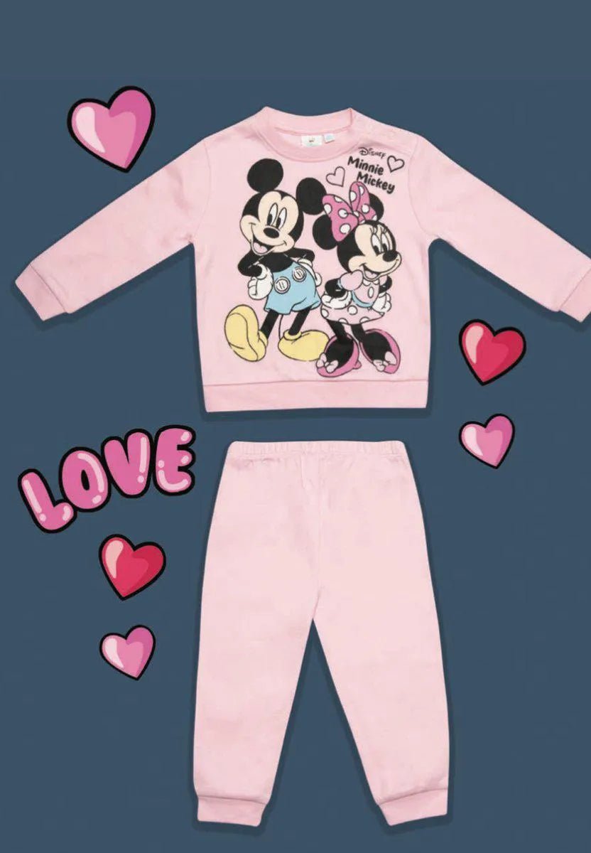 Pigiama caldo cotone Minnie Disney interlock neonata bambina DY32A1433