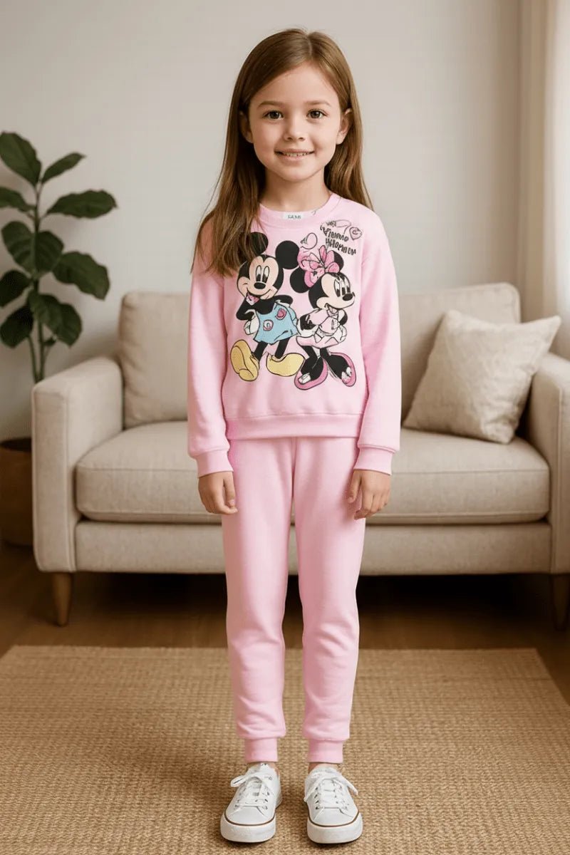 Pigiama caldo cotone Minnie Disney interlock neonata bambina DY32A1433