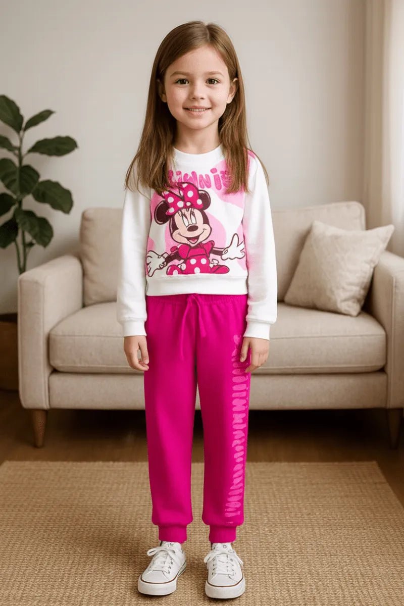 Pigiama caldo cotone Minnie Disney interlock neonata bambina DY32K2045