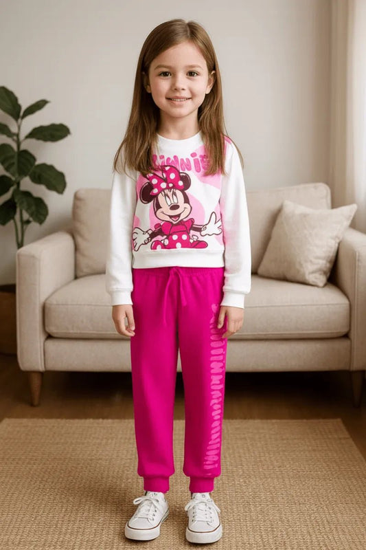 Pigiama caldo cotone Minnie Disney interlock neonata bambina DY32K2045