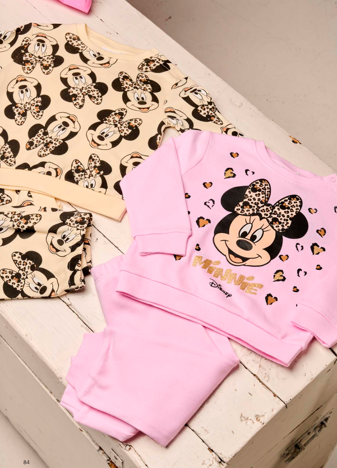 Pigiama caldo cotone Minnie Mouse interlock neonata bambina DY32P0296
