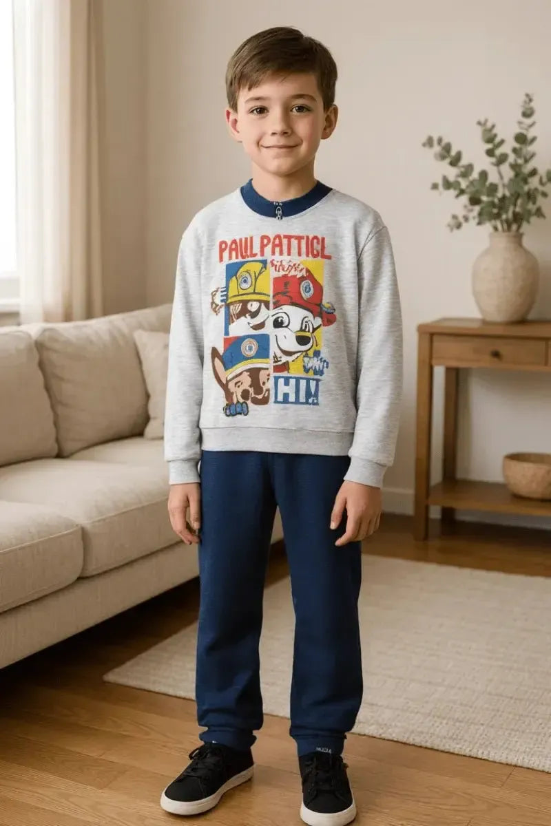 Pigiama caldo cotone Paw Patrol Disney interlock neonato bambino PP32G1411