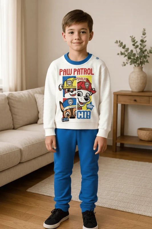 Pigiama caldo cotone Paw Patrol Disney interlock neonato bambino PP32G1411