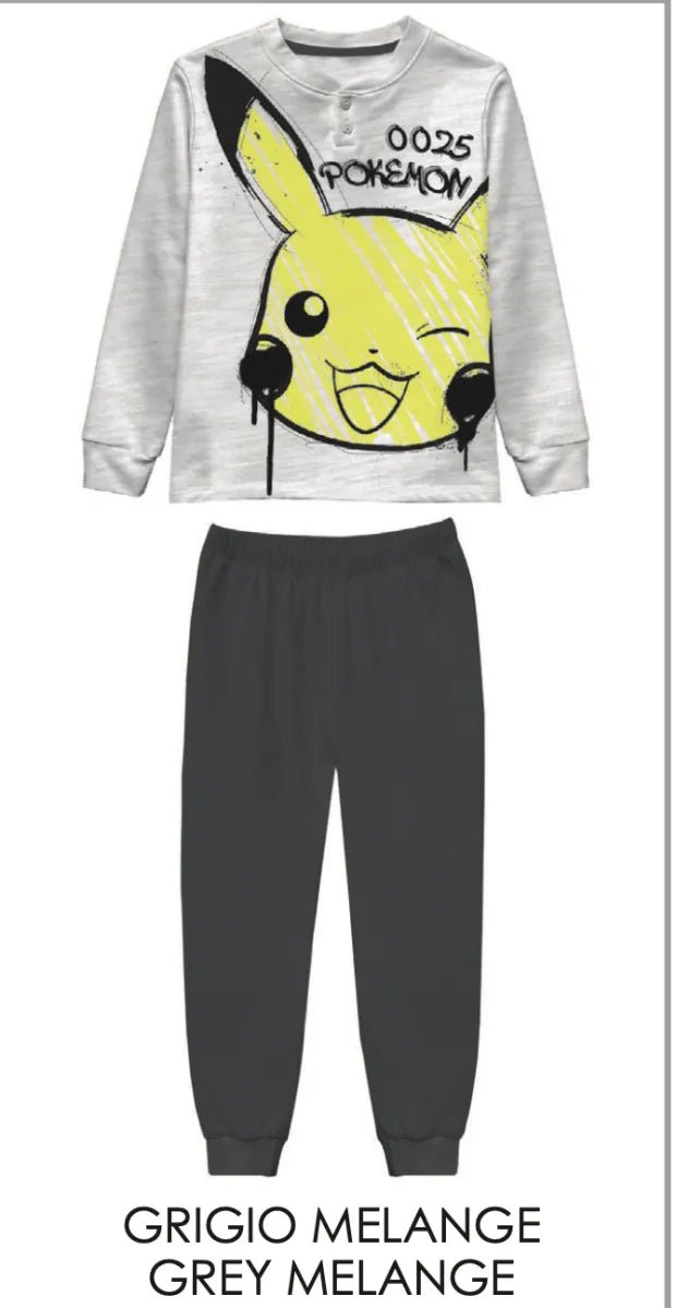 Pigiama caldo cotone Pokemon interlock bambino baby PK40Z1688