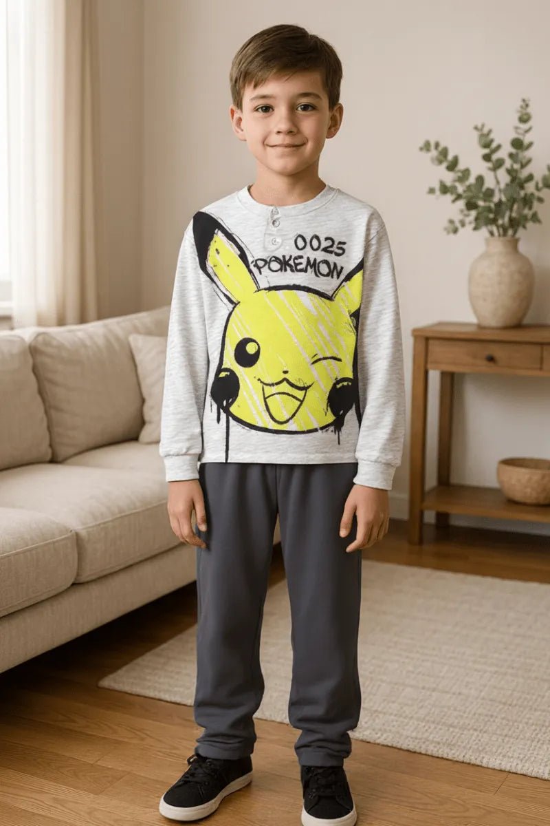 Pigiama caldo cotone Pokemon interlock bambino baby PK40Z1688