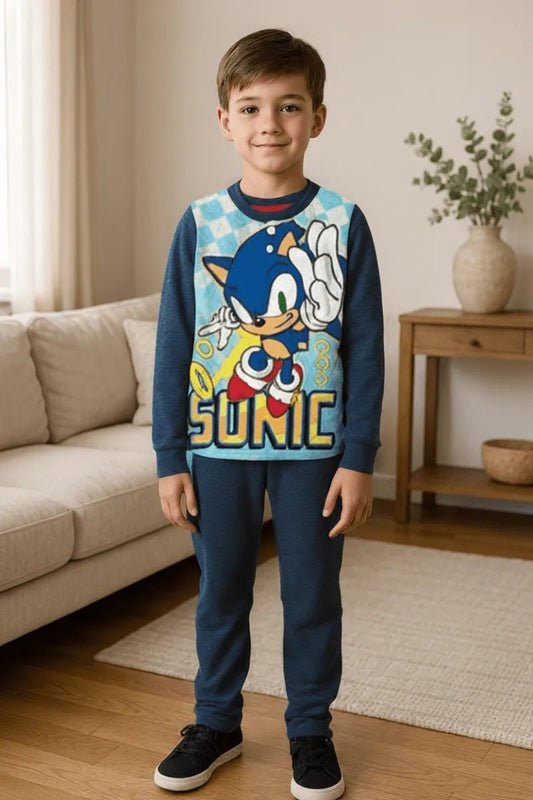 Pigiama caldo cotone Sonic interlock bambino baby SC40G7407