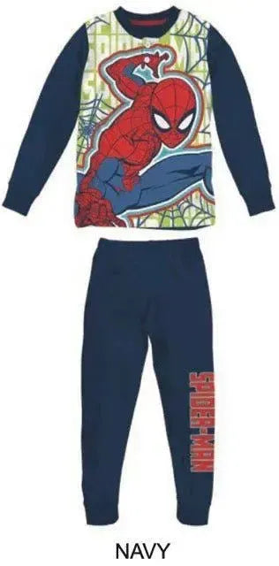 Pigiama caldo cotone Spiderman Marvel interlock bambino baby MV40M4403