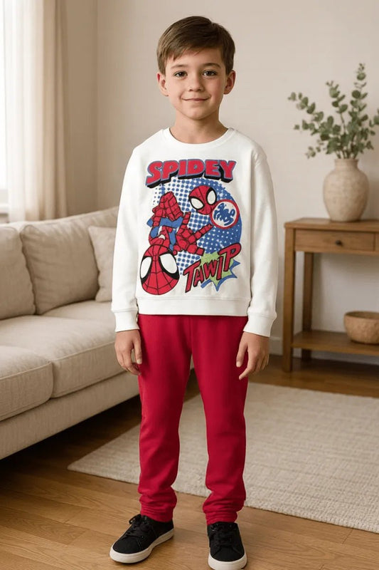 Pigiama caldo cotone Spidey Amazing Friends Marvel interlock neonato bambino MV32A1415