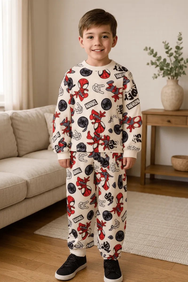Pigiama caldo cotone Spidey Amazing Friends Marvel interlock neonato bambino MV32A8259