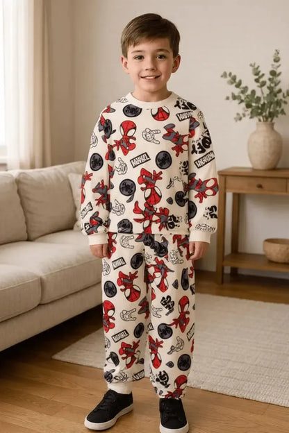 Pigiama caldo cotone Spidey Amazing Friends Marvel interlock neonato bambino MV32A8259