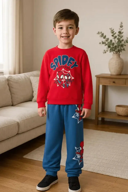 Pigiama caldo cotone Spidey Amazing Friends Marvel interlock neonato bambino MV32A8259