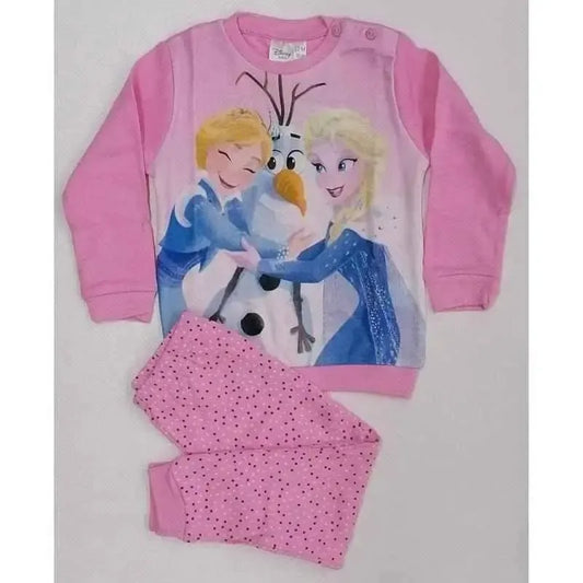 Pigiama caldo cotone neonata bambina Frozen Disney interlock 45713