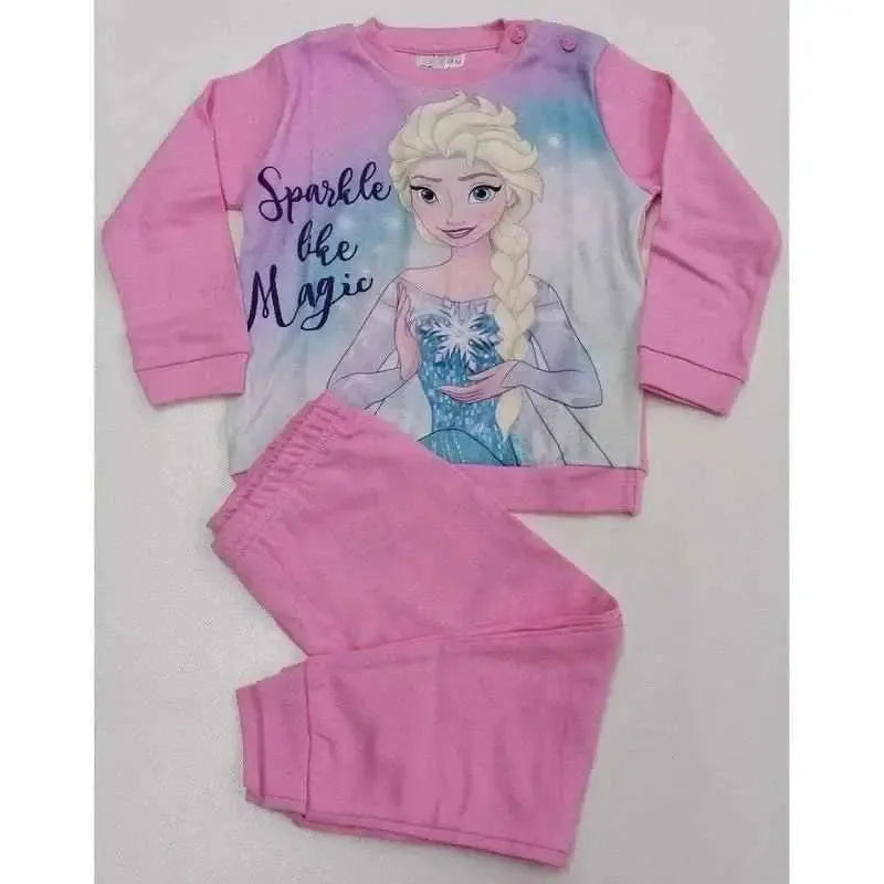 Pigiama caldo cotone neonata bambina Frozen Disney interlock 45714