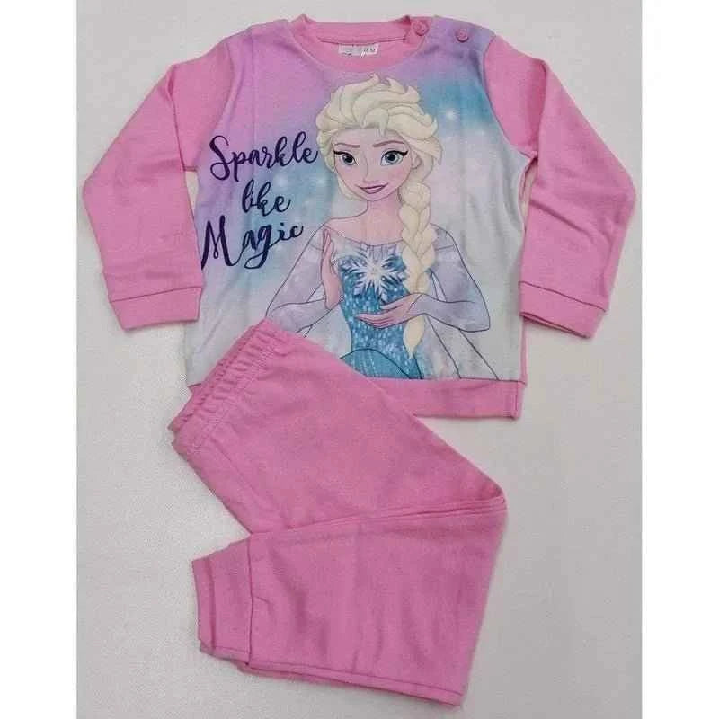 Pigiama caldo cotone neonata bambina Frozen Disney interlock 45714