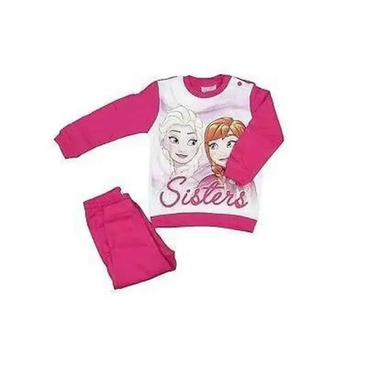 Pigiama caldo cotone neonata bambina Frozen Disney interlock 45715