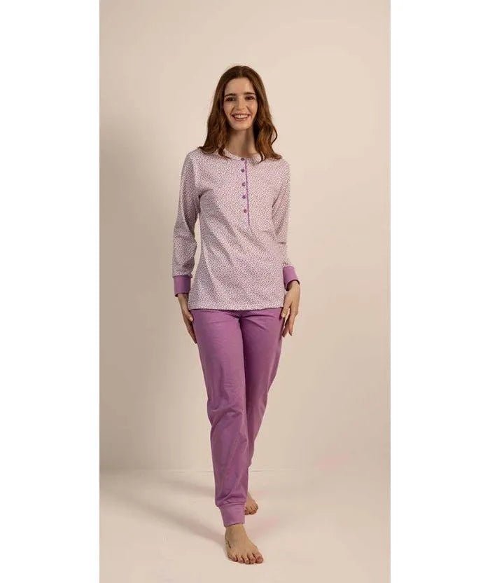 Pigiama calibrato donna Jersey serafino Gary puro cotone 5265CONF