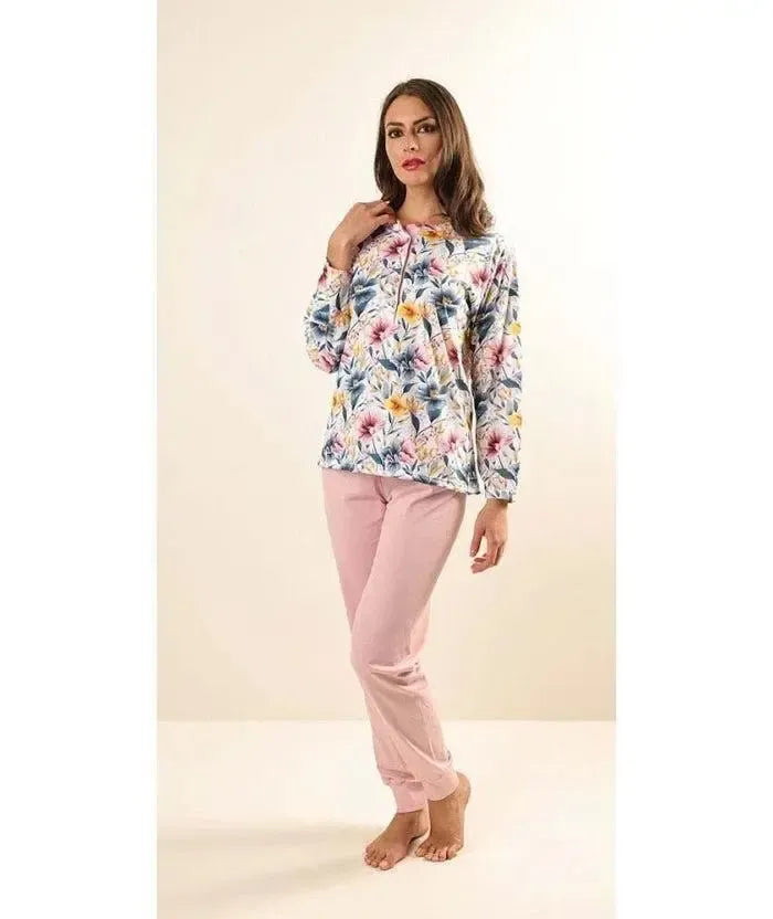 Pigiama calibrato donna Jersey serafino Gary puro cotone Z50070CONF
