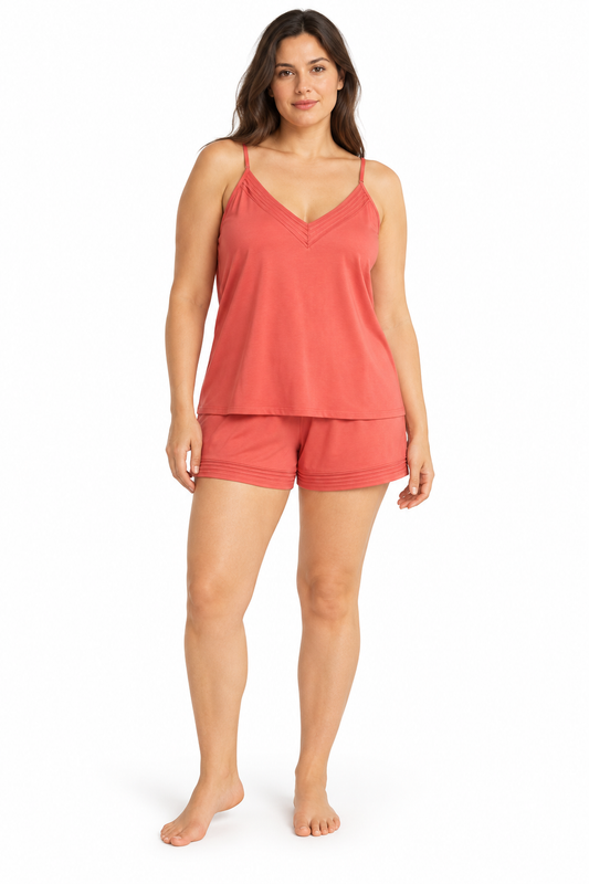 Pigiama canotta top shorts donna cotone modal Gisela 3/1875