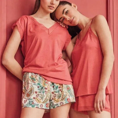 Pigiama canotta top shorts donna cotone modal Gisela 3/1875