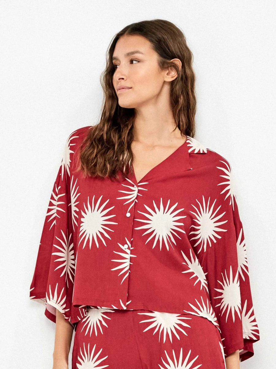 Pigiama corto donna manica corta aperta short inviscosa Gisela 20372/20375