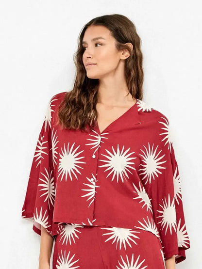 Pigiama corto donna manica corta aperta short inviscosa Gisela 20372/20375