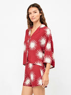 Pigiama corto donna manica corta aperta short inviscosa Gisela 20372/20375